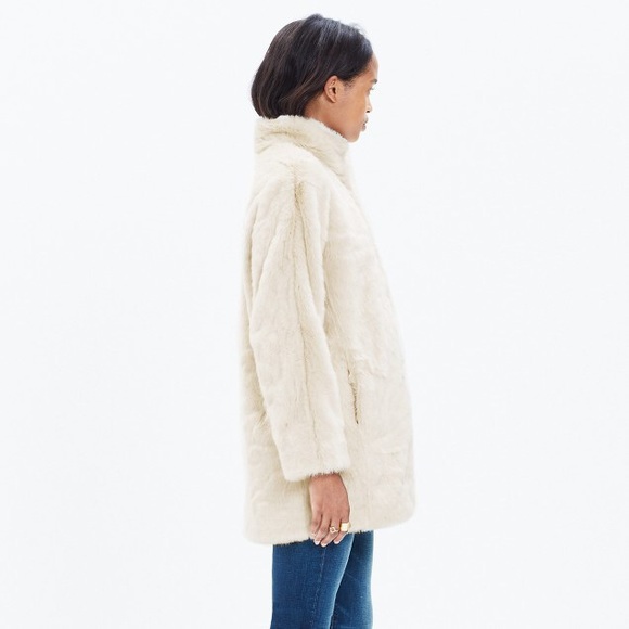 Madewell Stagedoor Faux Fur Coat - Picture 2 of 3